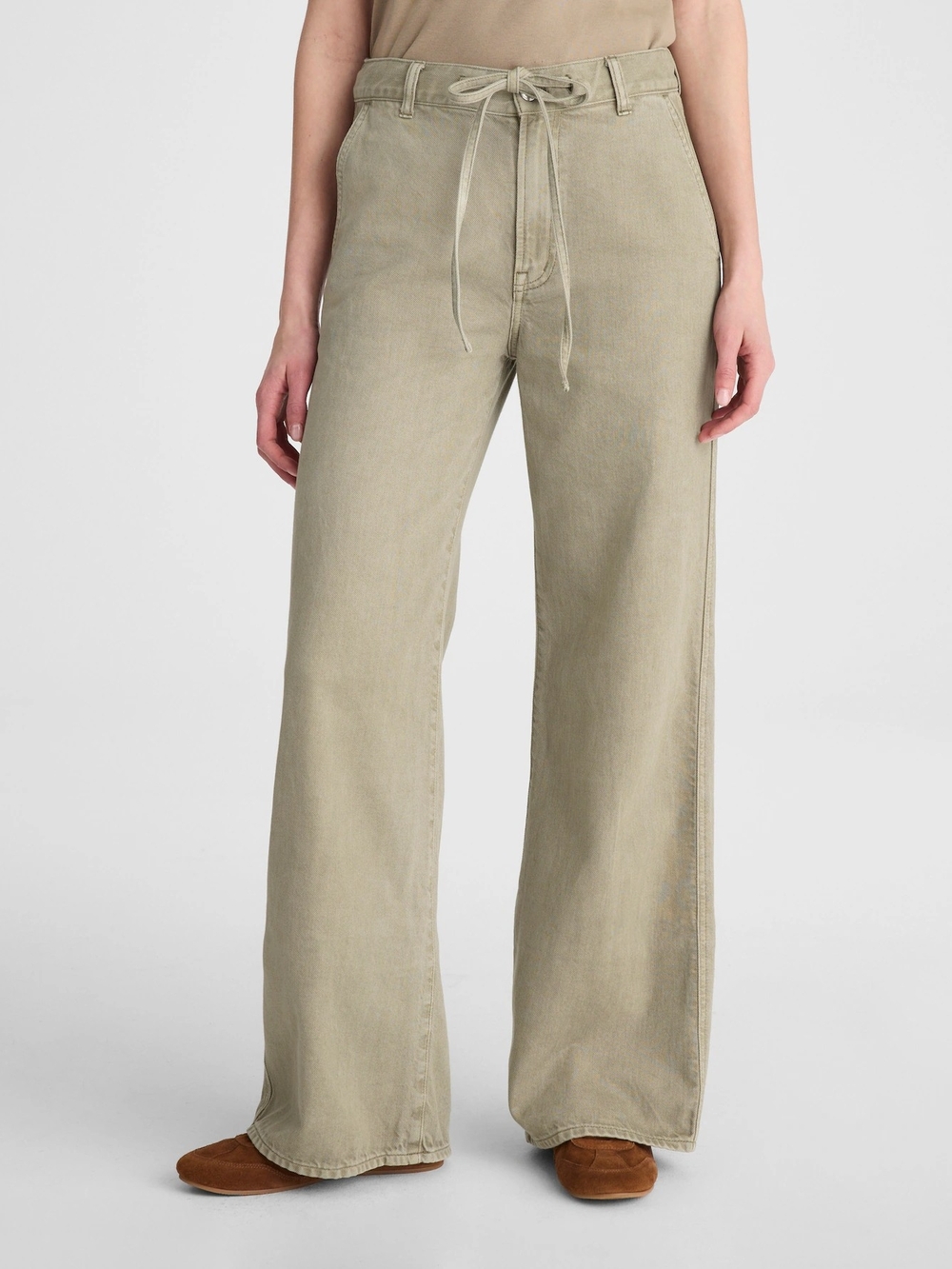 NWT Madewell The Ultimate Wide Leg Jean In Airy Denim Sagebrush